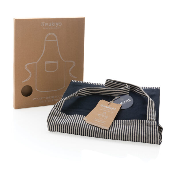 Ukiyo Aware™ 280gr rcotton deluxe apron - Navy