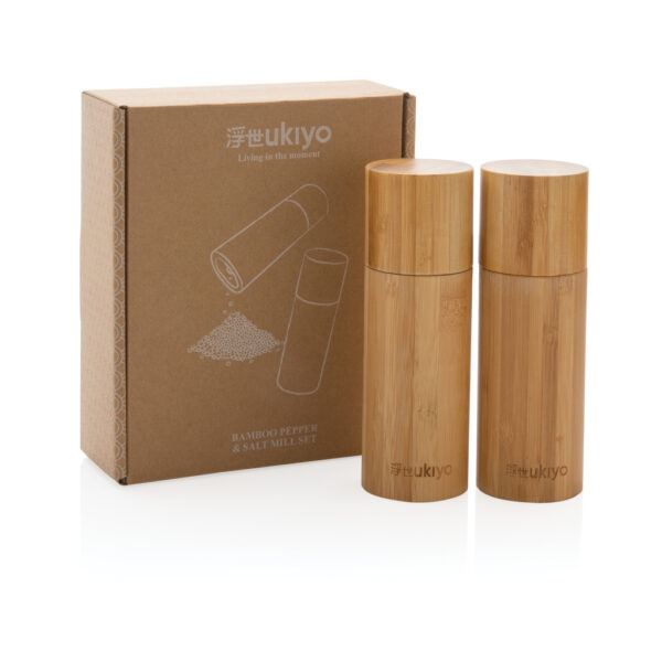 Ukiyo bamboo salt and pepper mill set - Home & Barware