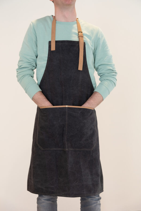 Deluxe canvas chef apron - Black