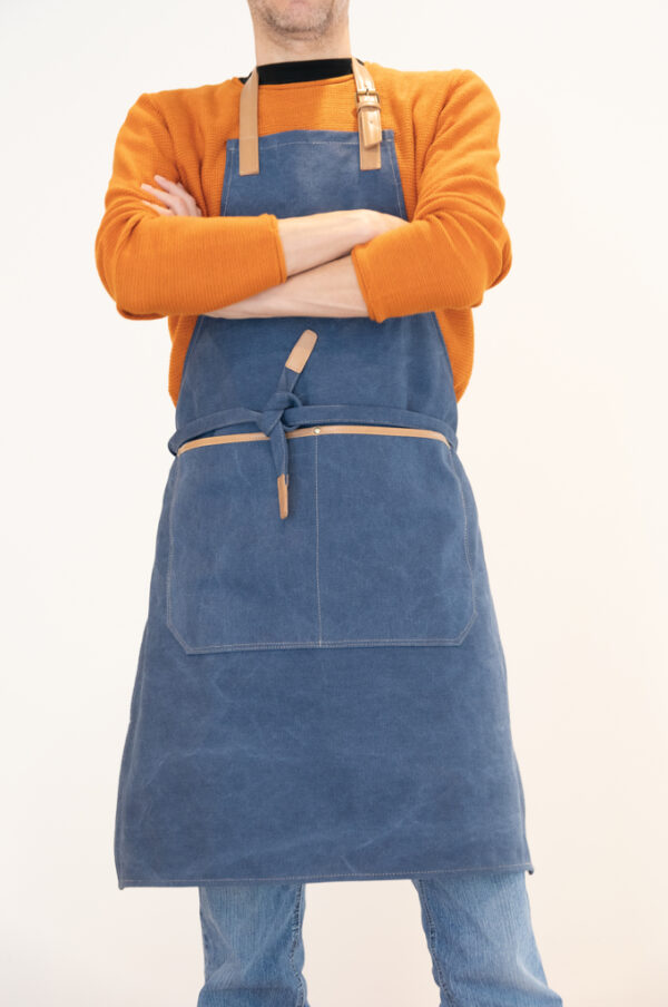 Deluxe canvas chef apron - Blue