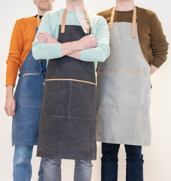 Deluxe canvas chef apron - Blue