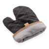 Deluxe canvas oven mitt - Black