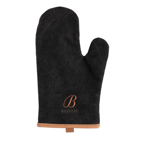 Deluxe canvas oven mitt - Black