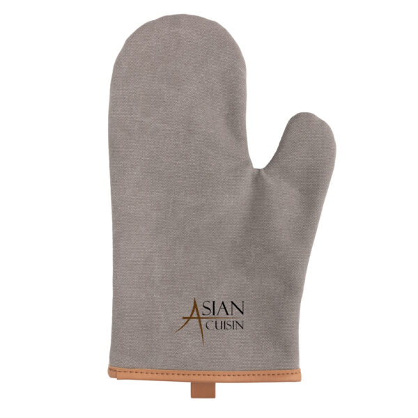 Deluxe canvas oven mitt - Grey