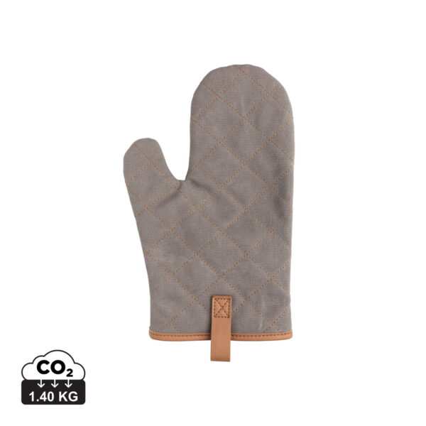 Deluxe canvas oven mitt - Grey