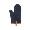 Deluxe canvas oven mitt - Blue