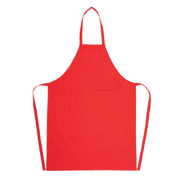 Impact AWARE? Recycled cotton apron 180gr - Red