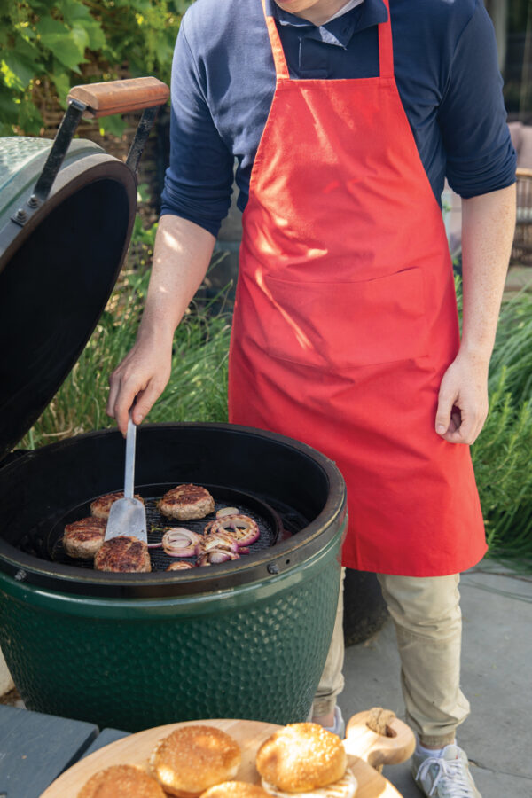 Impact AWARE? Recycled cotton apron 180gr - Red