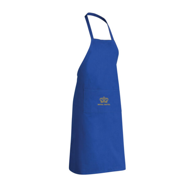 Impact AWARE? Recycled cotton apron 180gr - Royal Blue