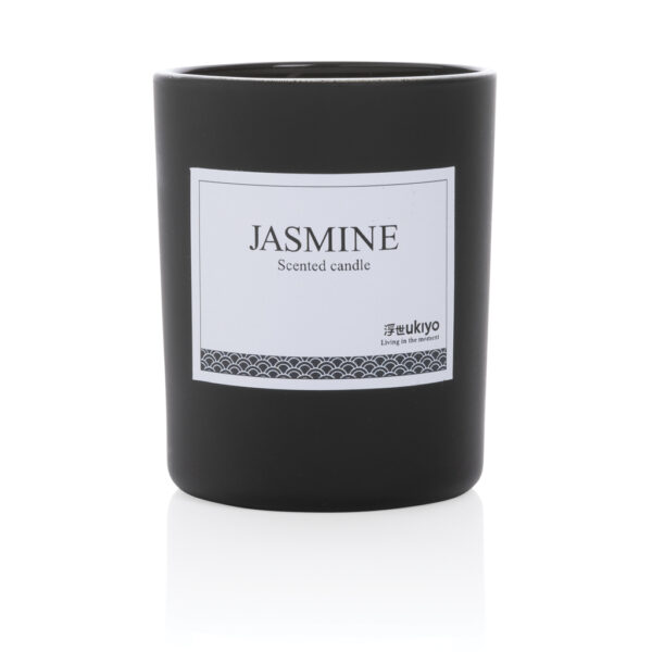 Ukiyo small scented candle in glass - Black