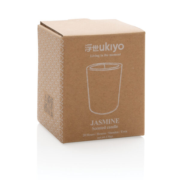 Ukiyo small scented candle in glass - Black