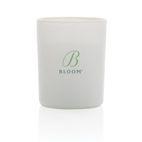 Ukiyo small scented candle in glass - White