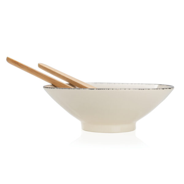 Ukiyo salad bowl with bamboo salad server - Home & Barware