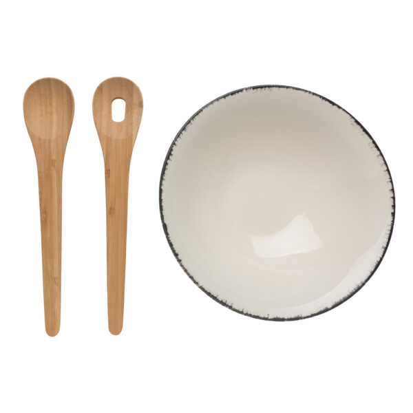 Ukiyo salad bowl with bamboo salad server - Home & Barware