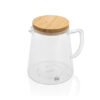 Ukiyo borosilicate glass carafe with bamboo lid 1.2L - Home & Barware