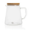 Ukiyo borosilicate glass carafe with bamboo lid 1.2L - Home & Barware