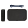 GRS recycled PP lunch box with spork - Navy