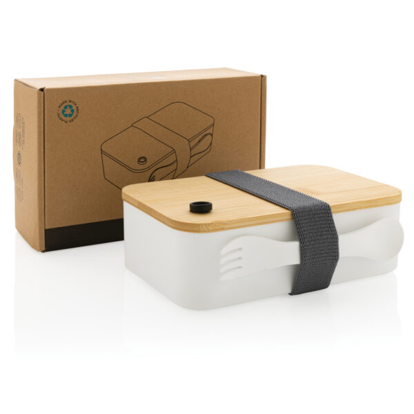 RCS RPP lunchbox with bamboo lid - White