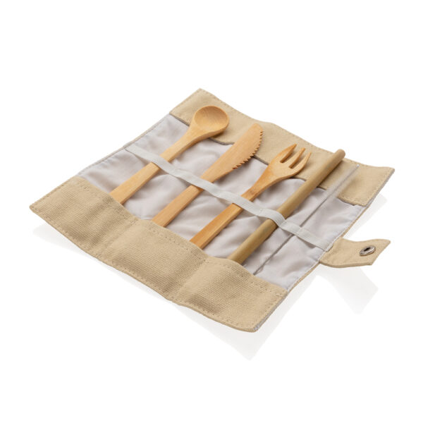 Reusable bamboo travel cutlery set - Home & Barware