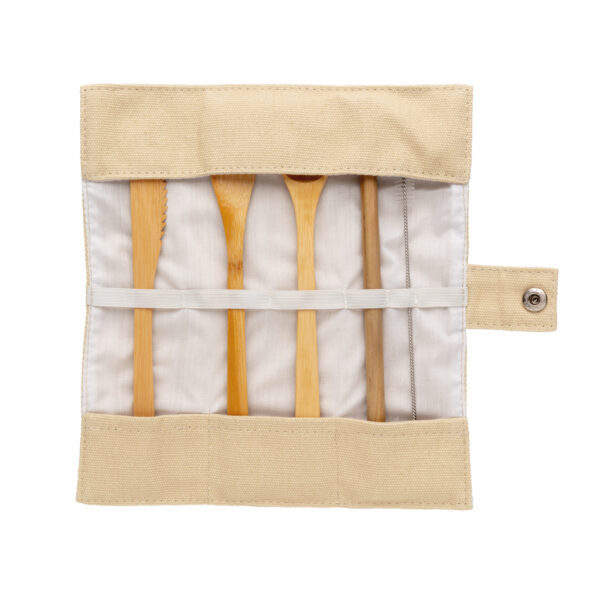 Reusable bamboo travel cutlery set - Home & Barware