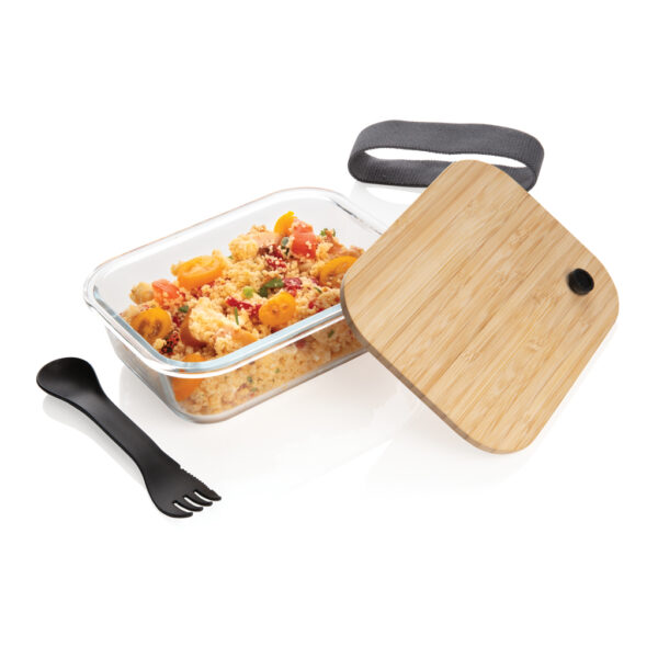 Glass lunchbox with bamboo lid - Home & Barware