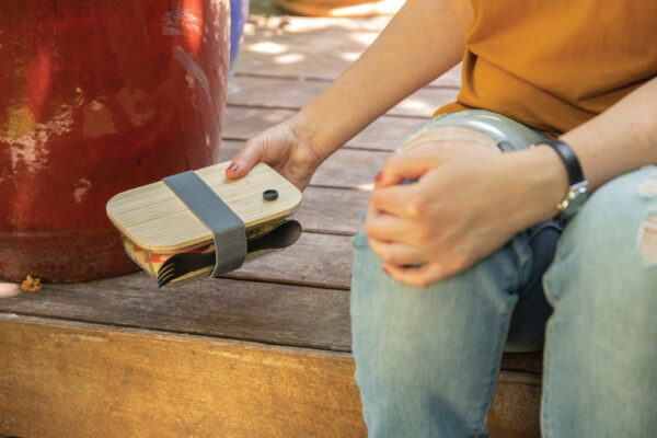 Glass lunchbox with bamboo lid - Home & Barware