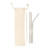 Reusable stainless steel 3 pcs straw set - Home & Barware