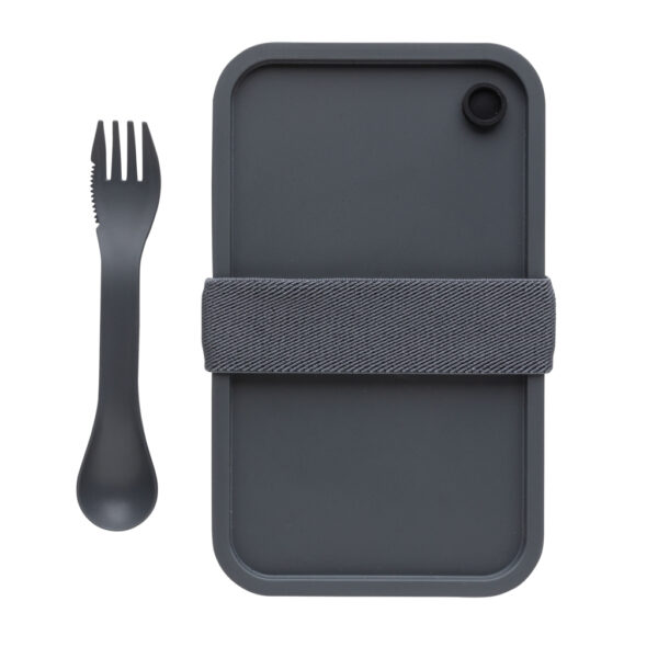 PP lunchbox with spork - Anthracite