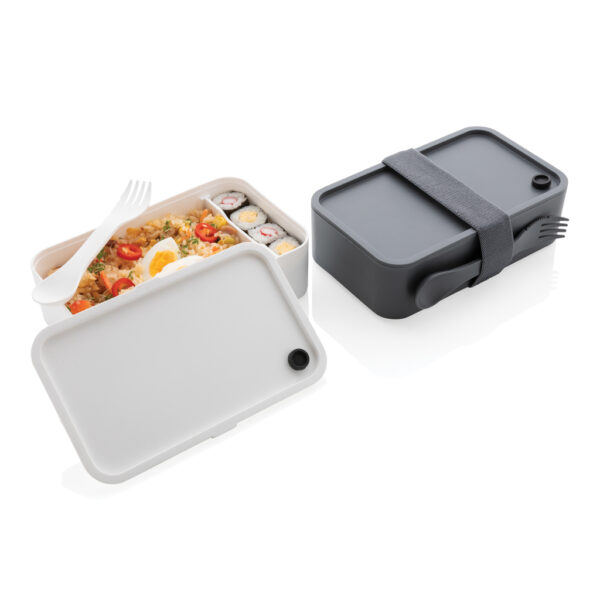 PP lunchbox with spork - Anthracite