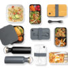 PP lunchbox with spork - Anthracite