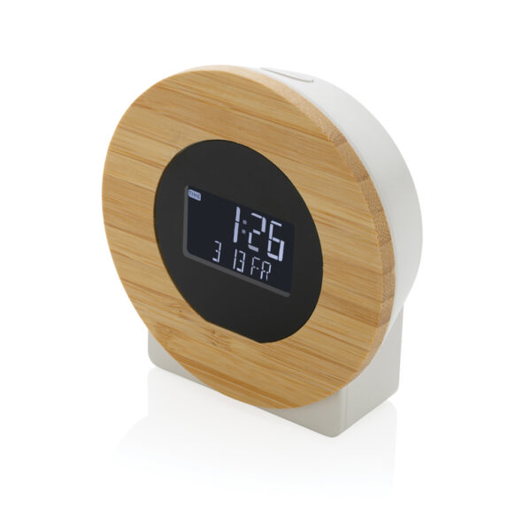 Utah RCS rplastic and bamboo LCD desk clock - Technology