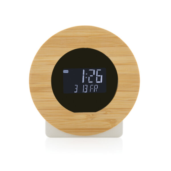 Utah RCS rplastic and bamboo LCD desk clock - Technology