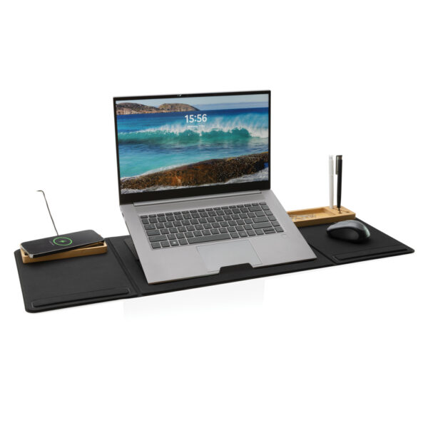 Impact AWARE RPET Foldable desk organizer with laptop stand - Accessories