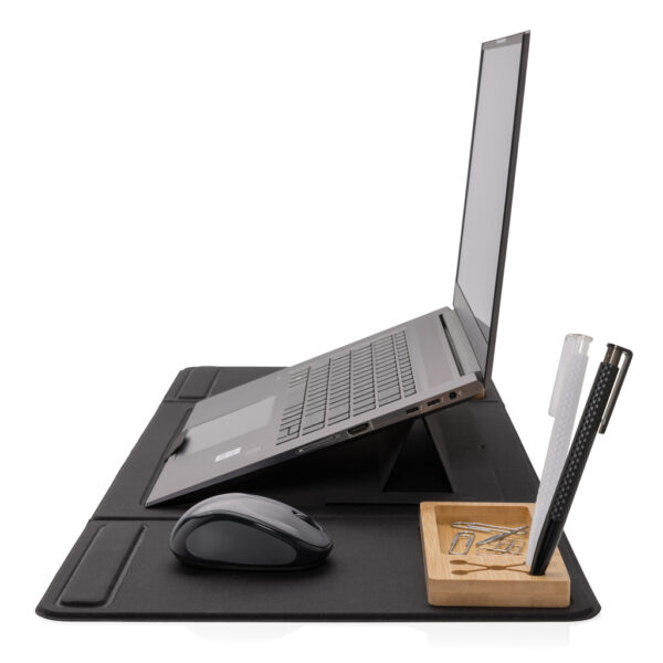 Impact AWARE RPET Foldable desk organizer with laptop stand - Accessories