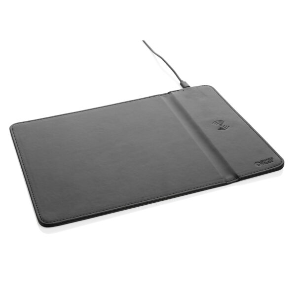 Swiss Peak RCS recycled PU 10W wireless charging mousepad - Accessories