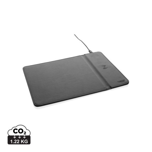 Swiss Peak RCS recycled PU 10W wireless charging mousepad - Accessories