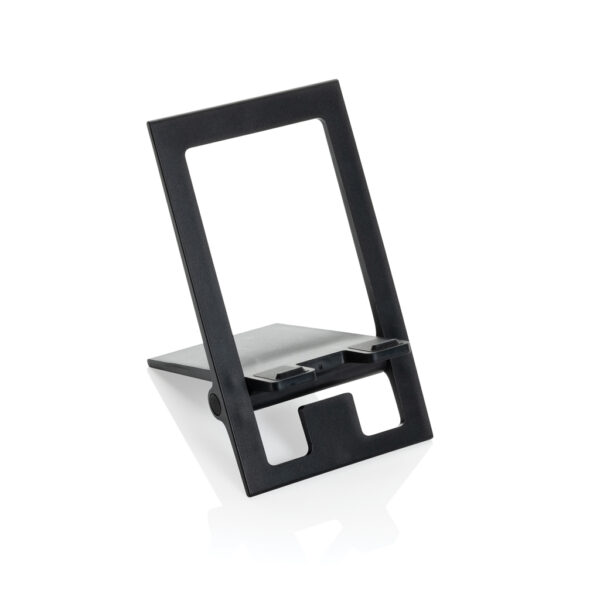 SnapStand RCS recycled plastic foldable phone stand - Black