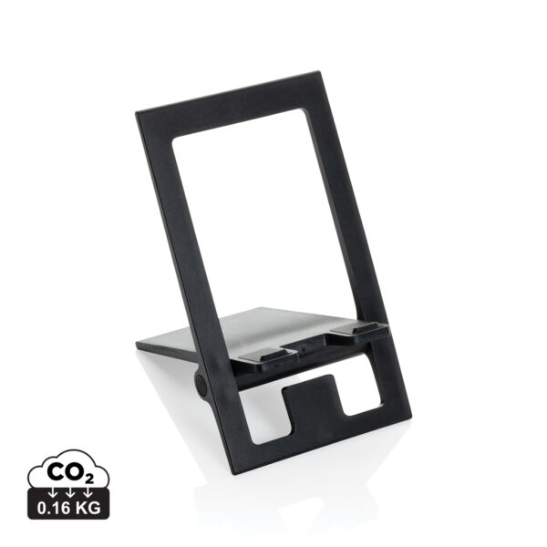 SnapStand RCS recycled plastic foldable phone stand - Black