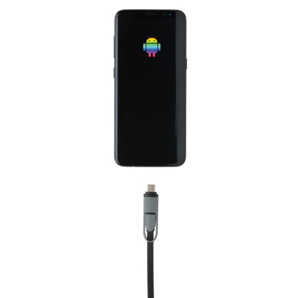 3-in-1 retractable cable - Black