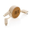 Cork and Wheat 6-in-1 retractable cable - Chargers & Powerbanks