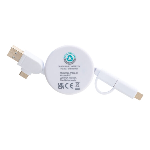 RCS recycled plastic Ontario 6-in-1 retractable cable - Chargers & Powerbanks