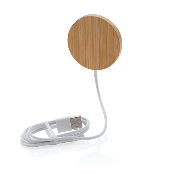 10W bamboo magnetic wireless charger - Chargers & Powerbanks