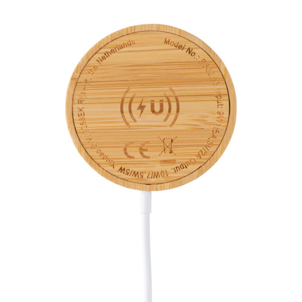 10W bamboo magnetic wireless charger - Chargers & Powerbanks