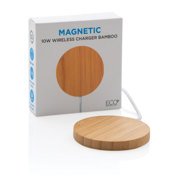 10W bamboo magnetic wireless charger - Chargers & Powerbanks