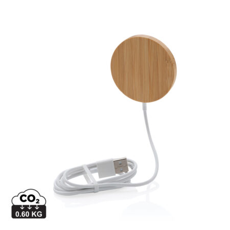 10W bamboo magnetic wireless charger - Chargers & Powerbanks