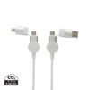 Oakland RCS recycled plastic 6-in-1 fast charging 45W cable - White