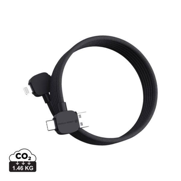 Urban Vitamin Stockton 65W RCS RTPE/RPET magnetic cable - Black