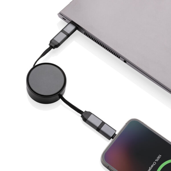 Terra RCS recycled aluminium retractable 6 in 1 cable - Chargers & Powerbanks