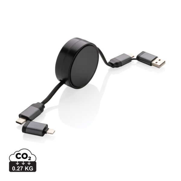 Terra RCS recycled aluminium retractable 6 in 1 cable - Chargers & Powerbanks