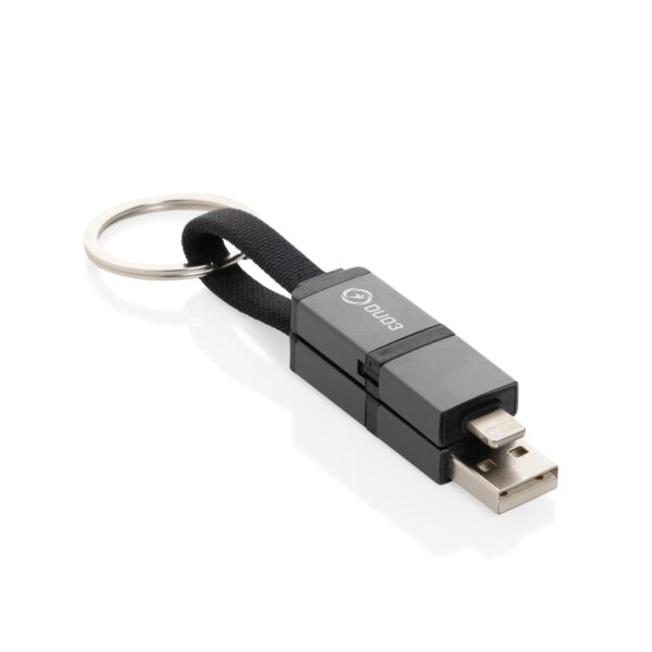 Terra recycled aluminum 4 in 1 60W fast charging cable - Chargers & Powerbanks